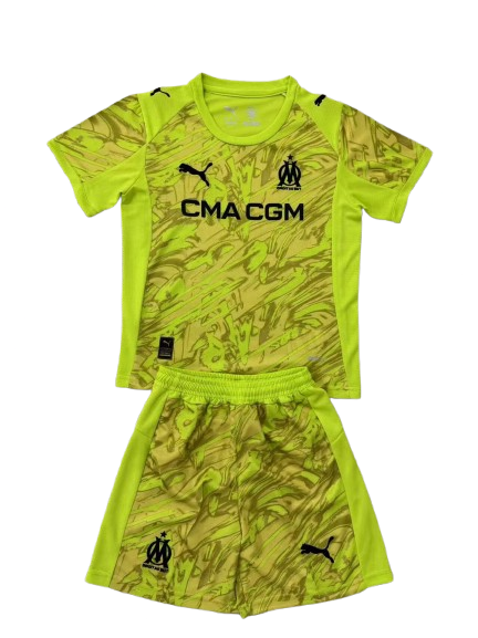 Olympique Marseille Goalkeeper Kit Children 2025/2026
